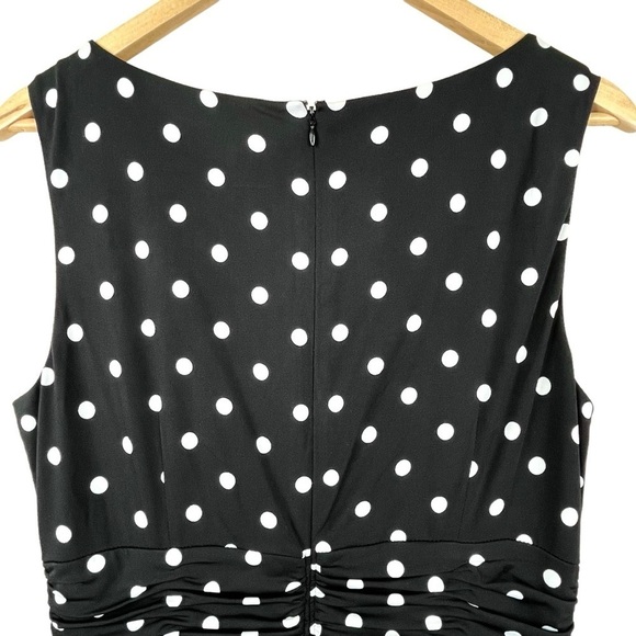 Draper’s and Damon’s Black & White Polka Dot Dress Size 12 - Picture 5 of 9